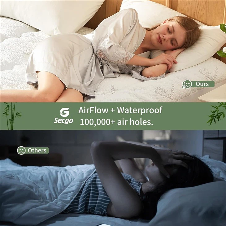 Bamboo Breathable Mattress Pad high quality