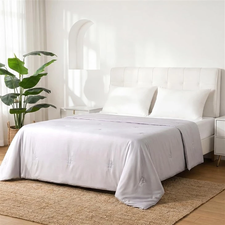 Couverture fraîche d'été en viscose de bambou