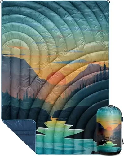 Couverture de voyage gonflée imperméable et coupe-vent